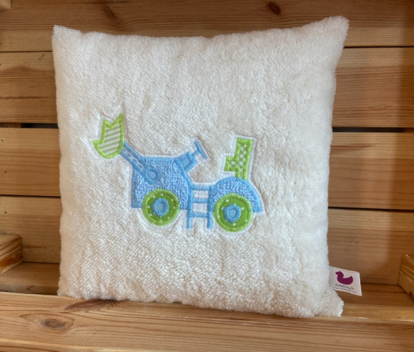 Kuschelkissen Lok