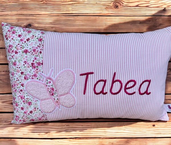 Namenskissen Modell Tabea - Motiv nach Wahl - 25 x 40 cm - personalisierbar