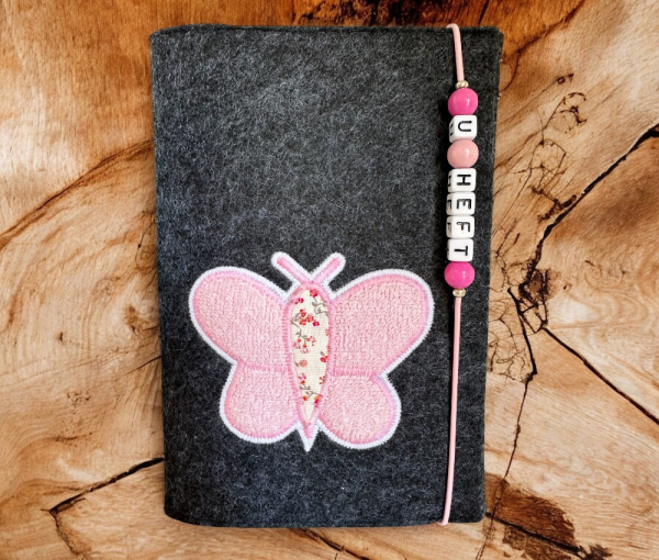 U-Heft-Hülle Schmetterling